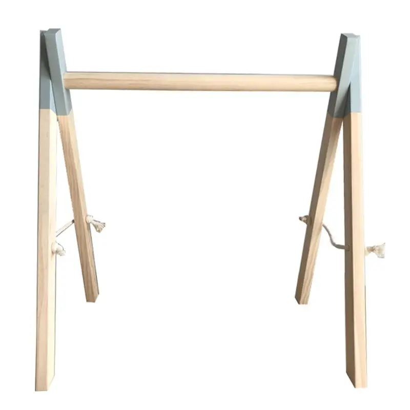 Скандинавские простые деревянные украшения для детской комнаты для новорожденных стойка для фитнеса - Цвет: GY