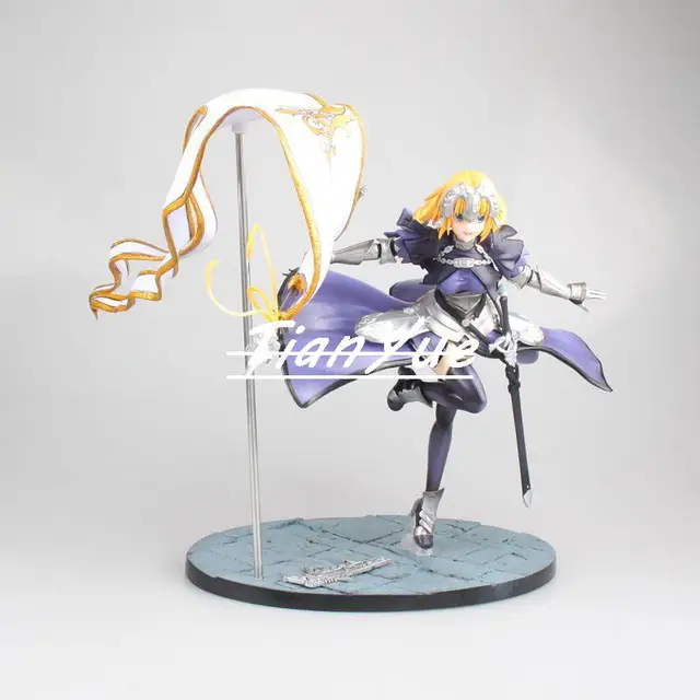 Fate Stay night Saber Altria Pendragon Waving flag Jeanne d Arc Ver Anime Beautiful Statue Girls