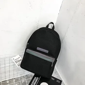 

High Quality Nylon Backpack Women Fashion Backbag 15.6 Inch Laptop Rucksack New School Bag For Teenage Boys Shoulder Female Bag