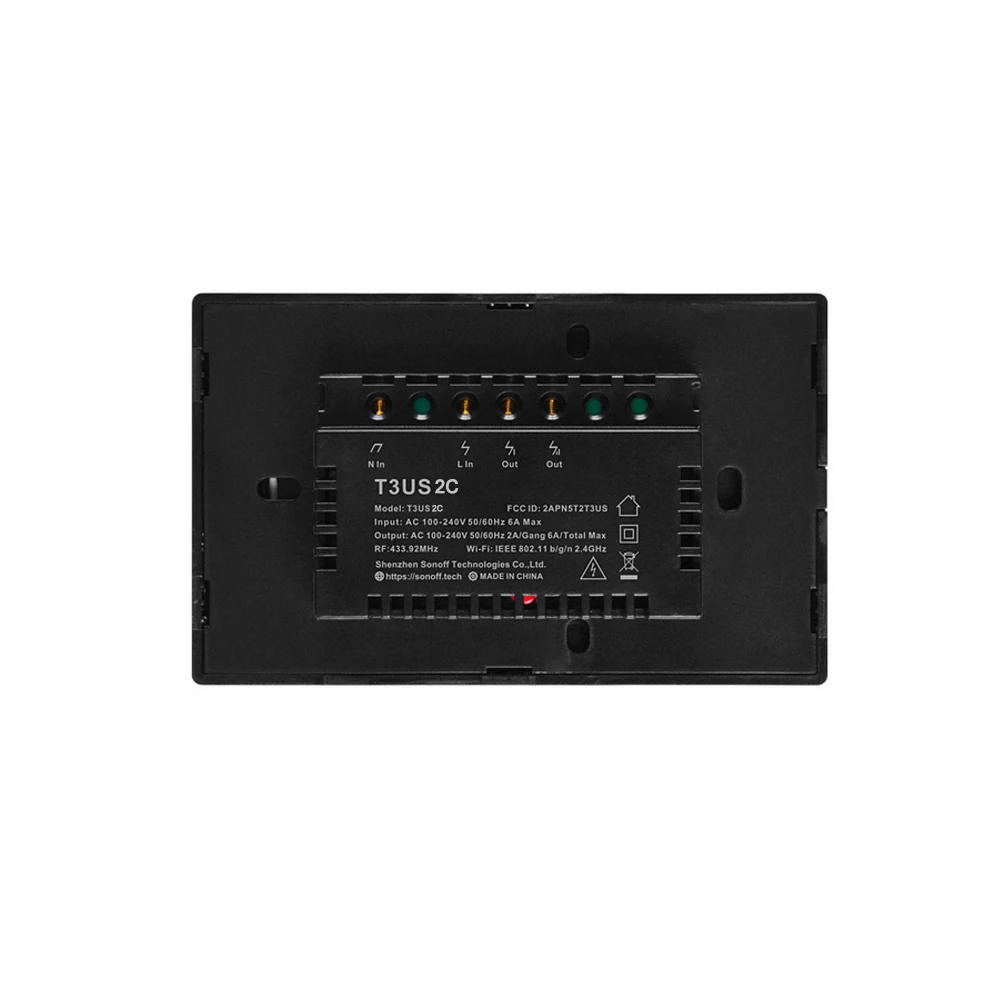 SONOFF T3US3C-TX умный WiFi настенный выключатель света 433 МГц беспроводной пульт дистанционного управления RF приложение сенсорное управление 1 2 3 банды Wifi