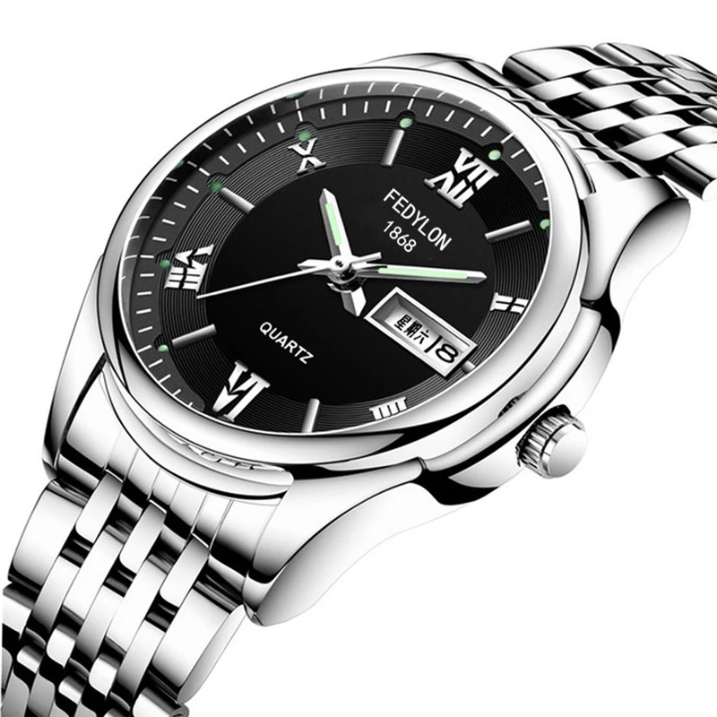 Waterproof Men's Watch Top Highquality Stainless Steel Wrist Watches