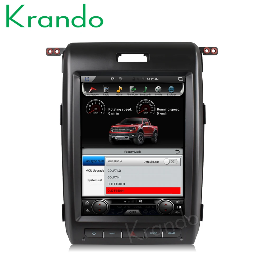 Автомагнитола Krando на платформе Android 8 1 с вертикальным экраном 12 дюйма в стиле tesla
