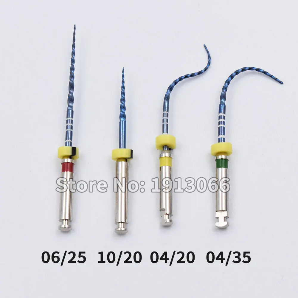 

Dental instrument 04 heat activation blue files universeral engine use rotary files endondontic root canal NITI dentist tool