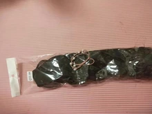 NICESY-extensiones de cabello sintético largo ondulado para mujer, pelo sintético de alta temperatura, color negro, 22 pulgadas, 5 Clips