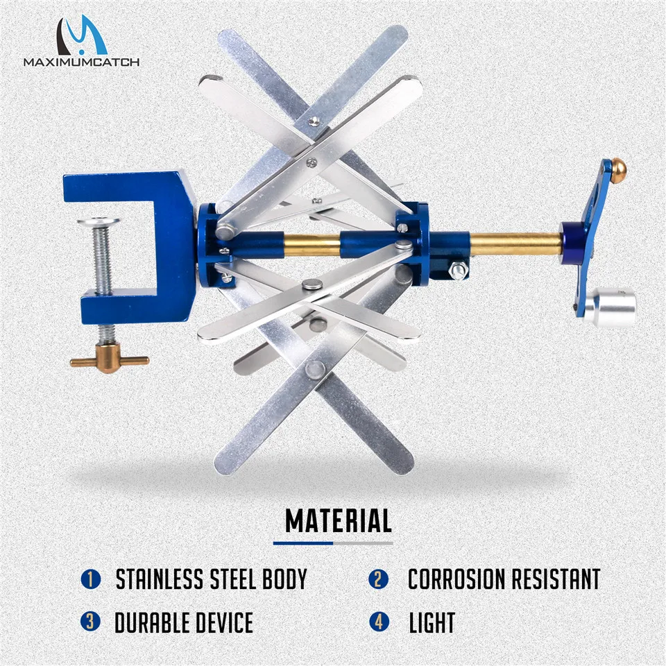 Maximumcatch Регулируемый Fly мотальное устройство для лески Нержавеющая сталь Летающая катушка, катушка для лески