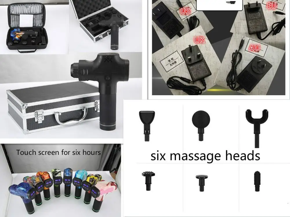 Muscle Stimulator Massage Gun Vibrating Deep Therapy Relaxation Fascia Gun Fitness Exercise Pain Relief Electric Massager
