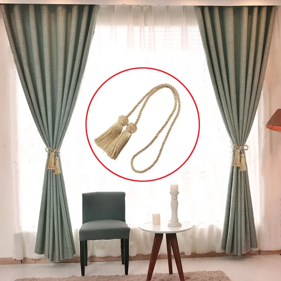 1PC Window Curtain Tiebacks Tie Backs Tassel Rope Living Room Bedroom Decoration