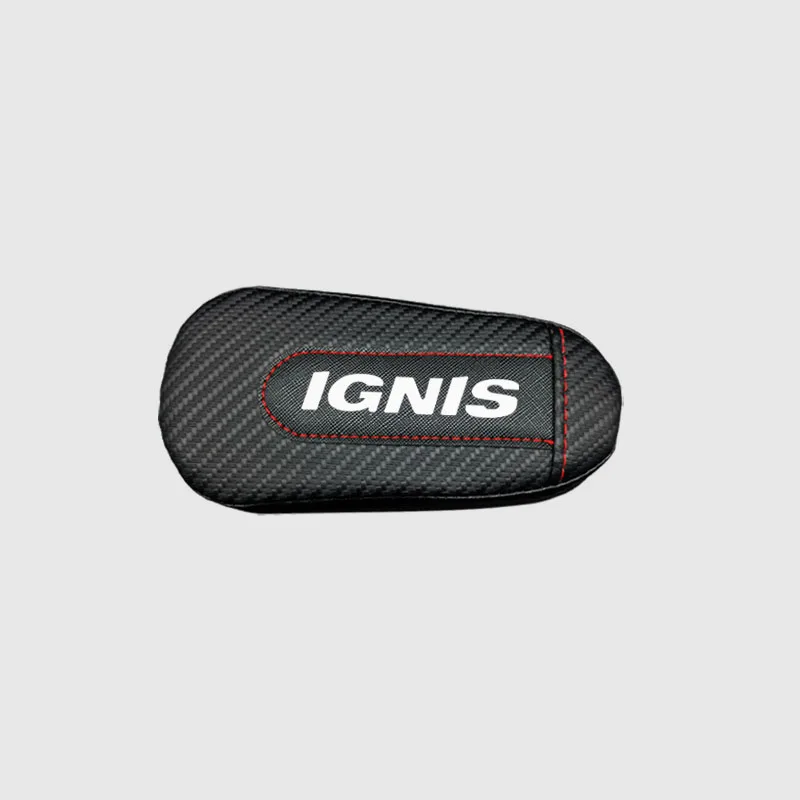 Автомобильный Стайлинг для Suzuki Ignis, 1 шт., углеродное волокно, кожа, подушка для ног, наколенник, подлокотник, Накладка для интерьера, автомобильные аксессуары - Название цвета: style 1