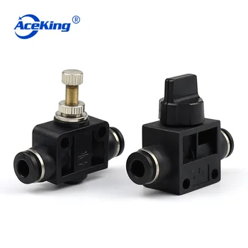 

SA throttling and speed regulating air pipe joint pipe manual valve fast inserting pneumatic HVFF PA4/6/8/10/12/14/16