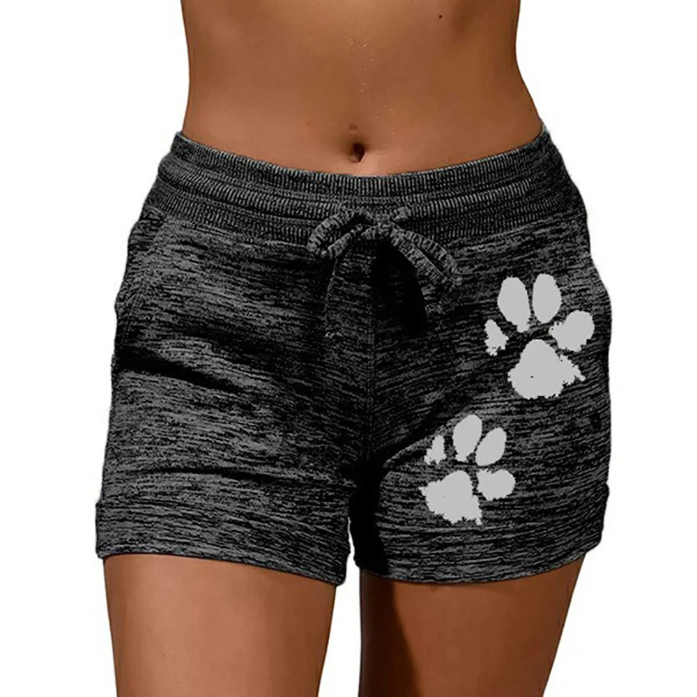 Summer Sexy Shorts Casual Stretch Fitness Cotton Biker Short Skinny Breathable Drawstring Woman Sports Wear Mid Waist Shorts