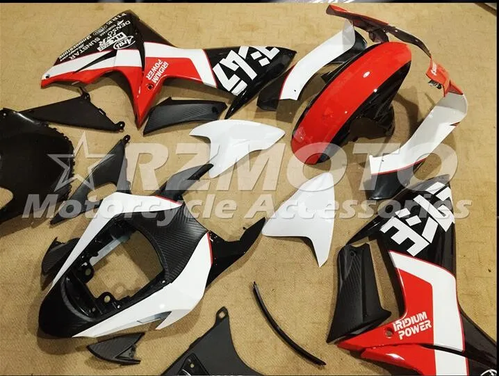 ACE наборы ABS впрыски обтекатели комплект подходит для SUZUKI GSX-R600 GSX-R750 L1 L3 2011 2013 Черный Красный A78