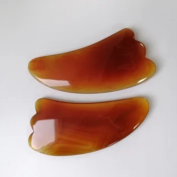 

High Quality Natural Carnelian Guasha Board Shape Stone Hand Crafted For Gift &Home Decor ZT