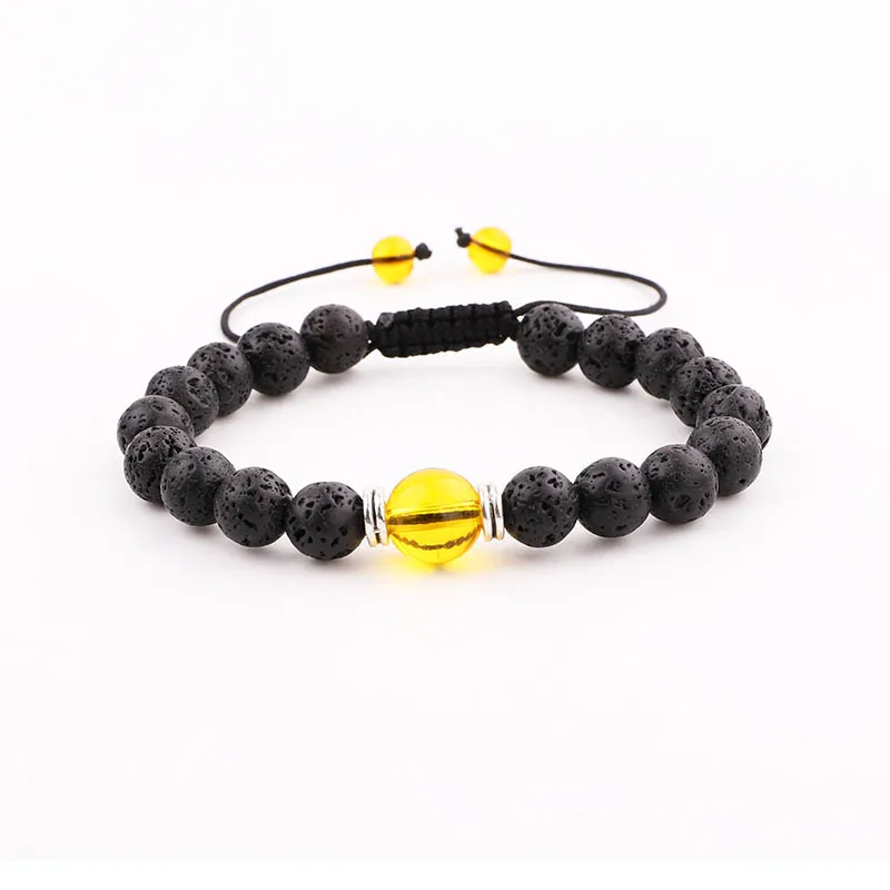 Cheap Chakra Bracelet Women Men Lava Stone 7 Chakra Yoga Macrame Beaded Bracelet Women Jewelry Gift - Image 6