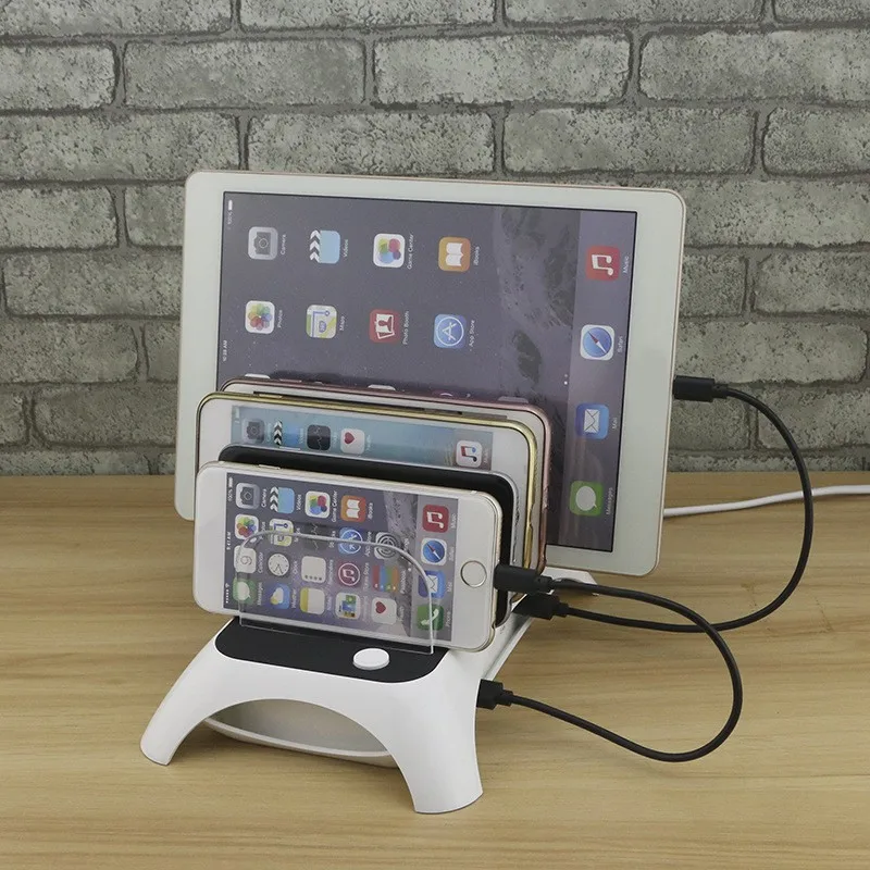 

5 Ports 2.4A USB Fast Charger Desk Charging Dock Station For iPhone SamSung Xiaomi Tablet AU EU UK US