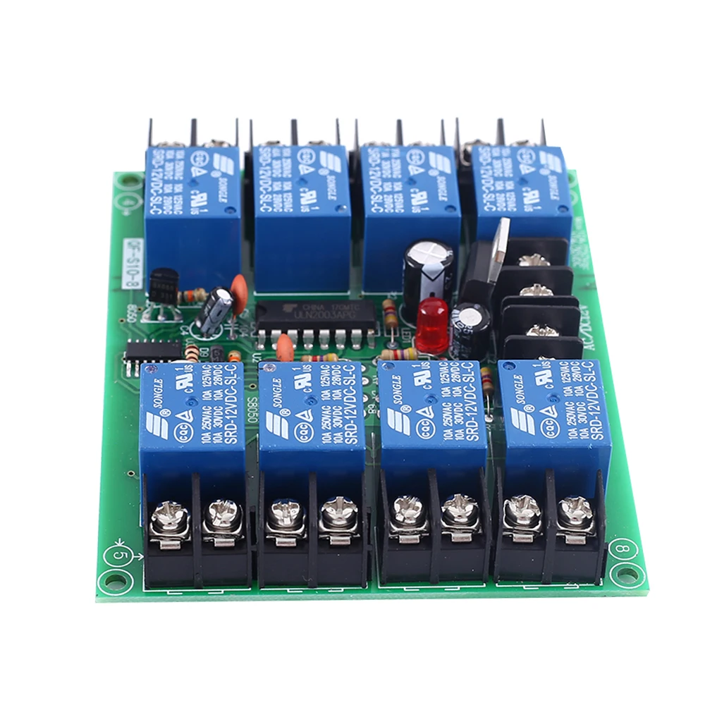 Мощность графиком доска 0,2-4 s регулируемый последовательный контроллер модуль постоянного/переменного тока 12В 10A 8-канальный 8CH для аудио KTV сценический светильник