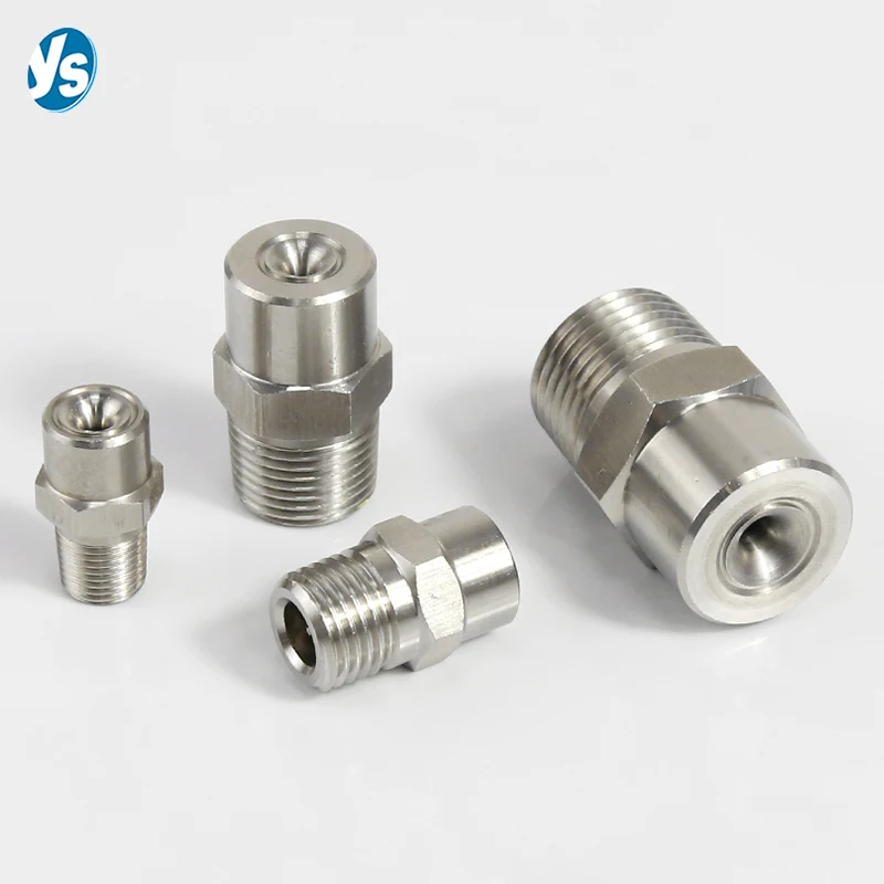1/8" 1/4" 3/8" 1/2" 3/4" 1" BSPT 304 stainless steel wide angle water jet nozzle full cone spray nozzle 2