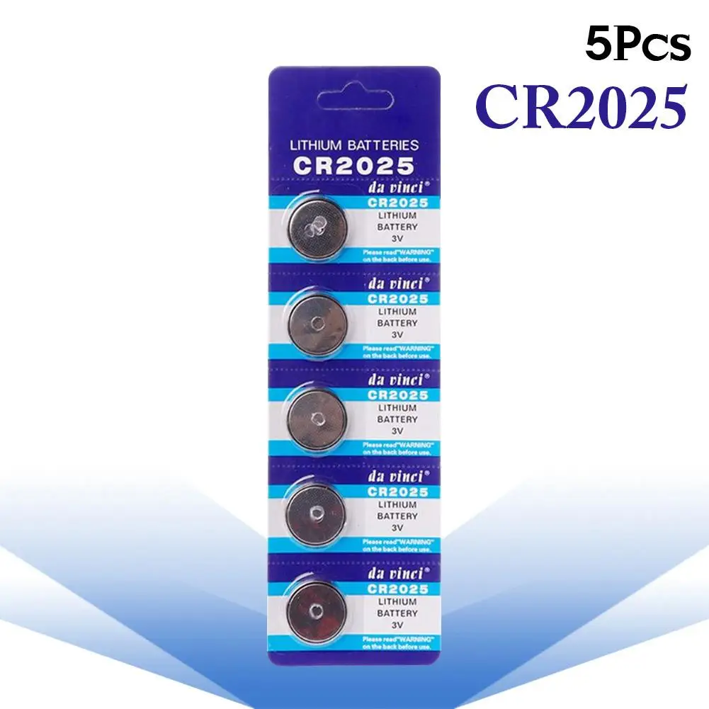 5Pcs/Set 3V CR2032 CR2025 CR2020 3 Volt Coin Button Cell Battery For Watch Toys Calculator Scale Remote - Цвет: CR2025