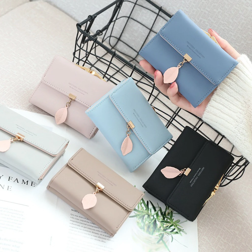 New Wallet Women Fashion Small Wallet Purse Female Magnetic Snap Money Bag Small Coin Pocket Credit Card Holder Bags 813