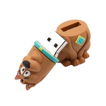 

Pen Drive Dog 128GB USB 2.0 Flash Drive Cartoon Animal UDisk Mini Gift