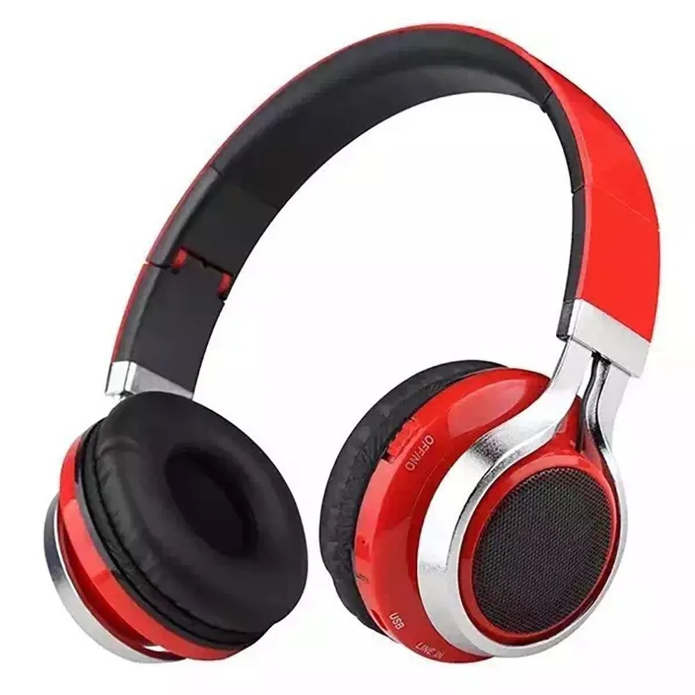 Беспроводная bluetooth-гарнитура Складная спортивная Гарнитура портативные музыкальные наушники с проблесковые светодиодные фонари Поддержка TF карты fm-радио