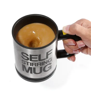 

400ml Steel Electric Automatic Coffee Milk Mixing Cup Machine Tea Mug Cups Maker Handheld Kitchen Smart Mix Water Drinking Glass