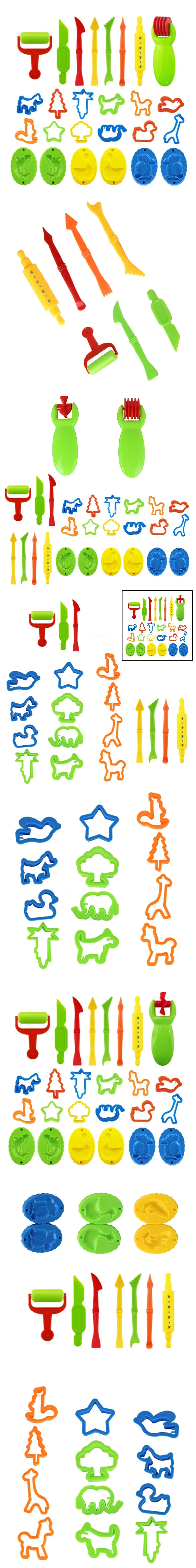 26 шт. набор инструментов для теста для лепки набор глиняных игровых форм режущие поделки Детский Рождественский подарок Play Doh Инструменты Набор инструментов для теста для лепки детский глиняный набор