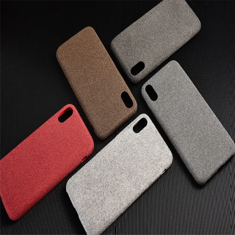 

Candy Colors Cotton Fabric Cloth Cases For iPhone SE 2020 6s 8 6 7 Plus X 11 Pro MAX XR XS Max Leather Phone Case