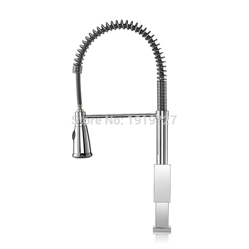 Vidric Factory Wholesale High Quality Brass 360 Swivel Rotate Single Handle Mixer Sink Tap Pull Out Spray Kitchen Faucet