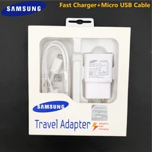samsung 9V1. 67A EU/US быстрое зарядное устройство адаптер для путешествий 100 см/150 см Micro USB кабель для Galaxy S6 S7 Edge j3 j5 j7 Note 4 5