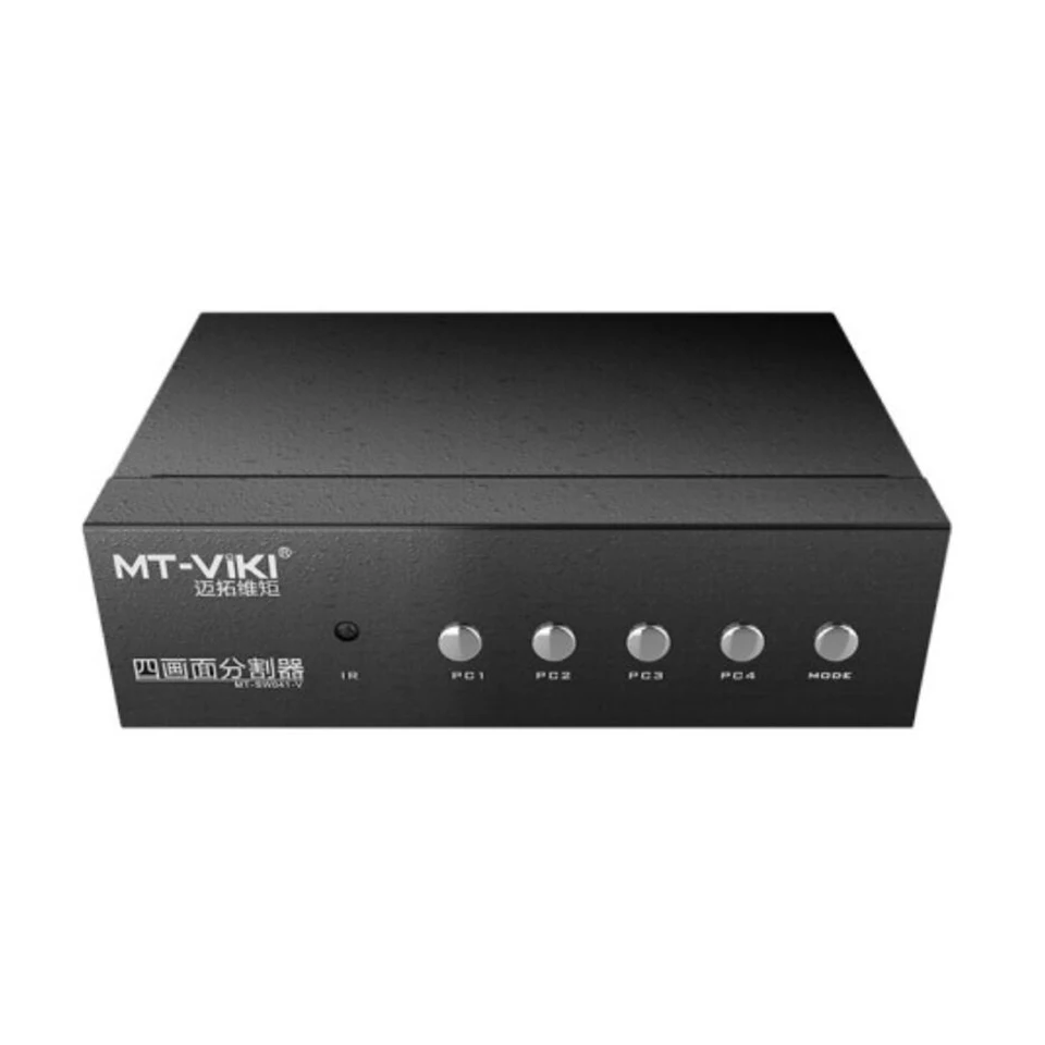 VGA мультипросмотра сплиттер для мониторов 4 VGA вход 1VGA выход, несколько режимов переключения экрана Поддержка 1080p сплиттер для мониторов