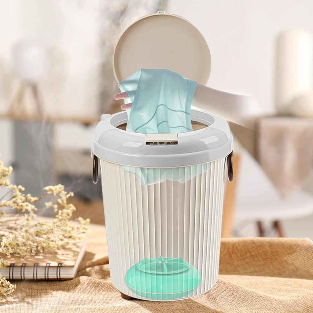 Portable 8L Automatic Washing Machine USB Charging Mini Cleaning Machine Clothes Washer for Pants Socks Underwear Home Travel