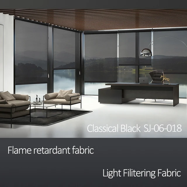 $US $17.54 Smart Matters Motorized Roller Blinds Shades Waterproof Polyster Sunscreen Shutters Aexa Googel Home Compatible Via Broadlink