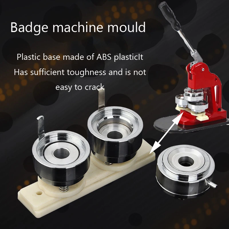 25/32/37/44/58MM Badge Button Die Mold DIY Pin Button Maker Parts Mould, Badge Press Mold Punching Making Machine Moulds