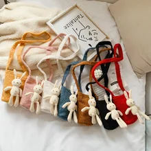 Raged Sheep/новые плюшевые мини-сумки для маленьких девочек; милый детский кошелек на плечо; сумка для денег; детский аксессуар; Кошелек для монет