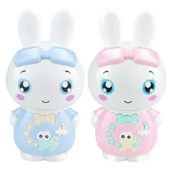 

Children Learning Machine Toy Cartoon Rabbit Early Education Story Machine standard top match cute Blue Pink Black