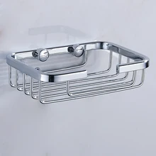 

Wall Mounted Shower Soap Holder Stainless Steel Bathroom Storage Box Container Soap Dish Basket Tray Rack Bathroom Accessories