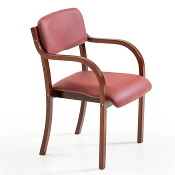 

Solid Wood Dining Chair Modern Minimalist Single Study Nordic Office Home Desk Computer