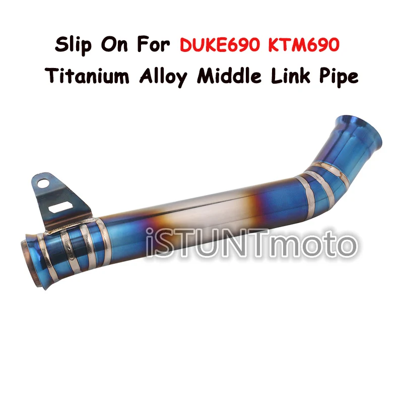 

Slip On For DUKE 690 KTM 690 Motorcycle Exhaust Escape Modifed Titanium Alloy Connect Original Exhaust Middle Tube Link Pipe