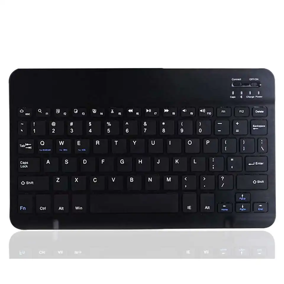 Тонкий чехол для Apple, iPad 7th 10,2 чехол с клавиатурой A2198 A2232 Bluetooth, Беспроводная подставка для iPad 10,2, чехол-карандаш - Цвет: Black Keyboard
