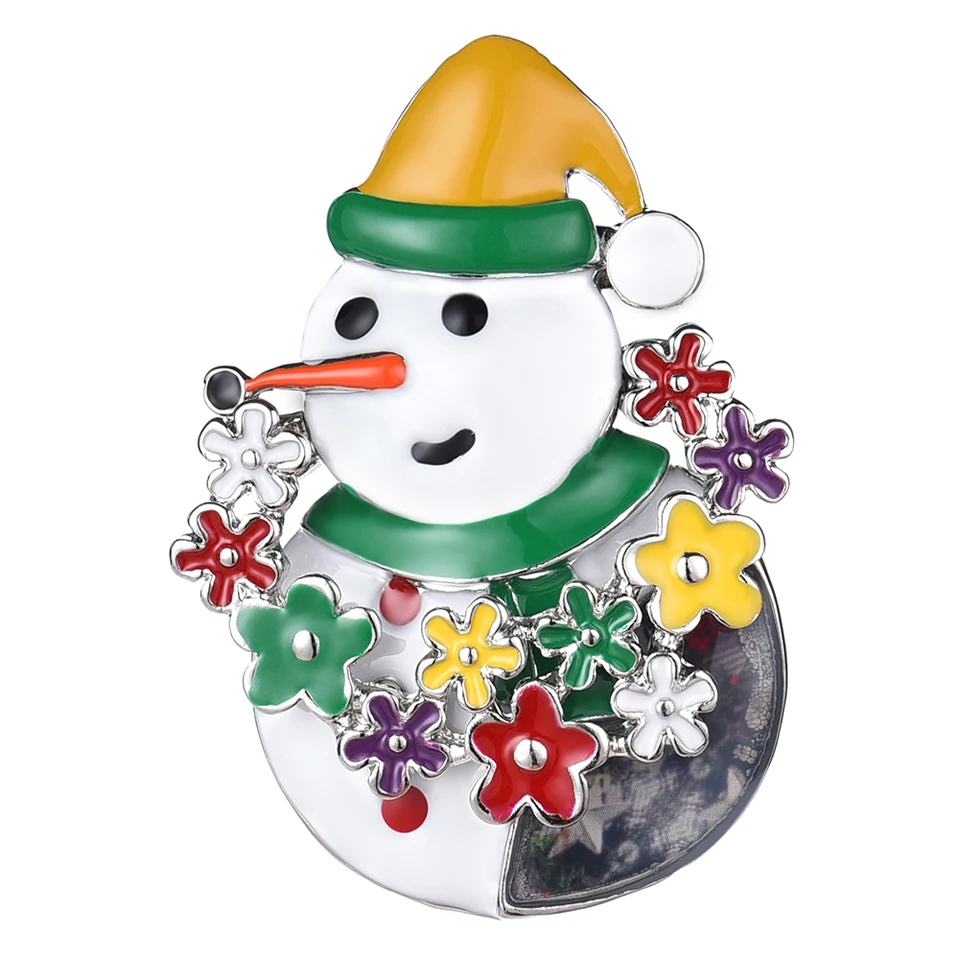 Color : A Creative Brooch Pin Brooch brooch Christmas Snowman brooch Brooch 2 piece set Badge Pin Lapel Pin
