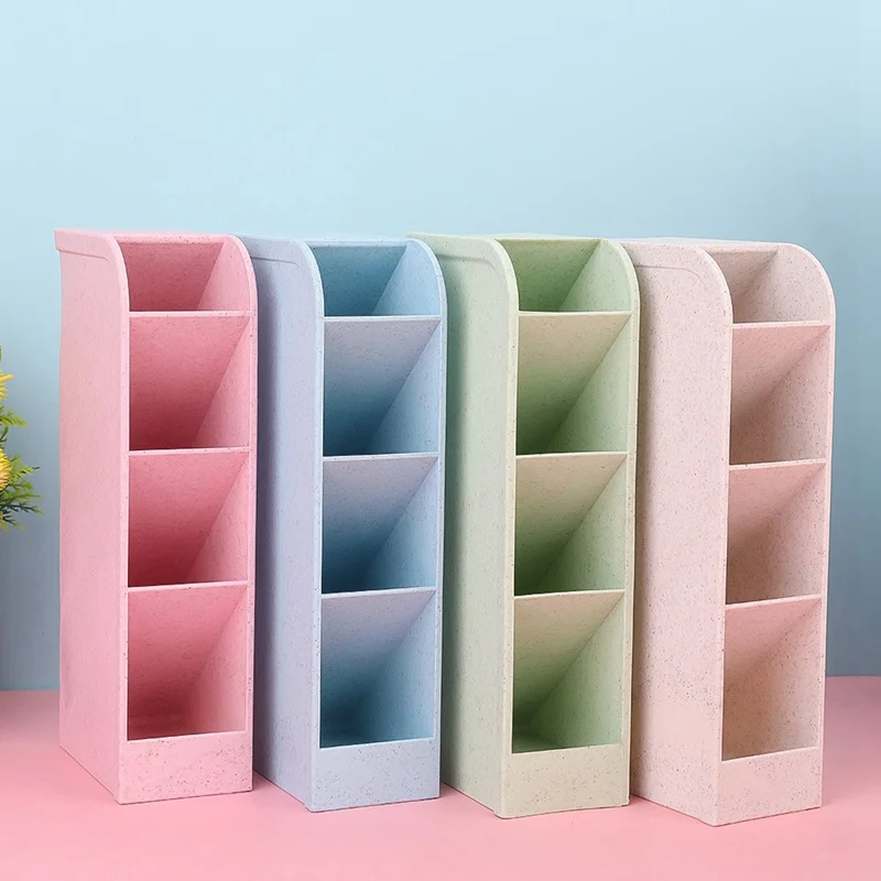 

NEW Creative Multi-function 4 Grids Desktop Storage Box Case 4 Grid Sub-grid Make Up Cosmetic Holder Desk Pen Pencil Organizer