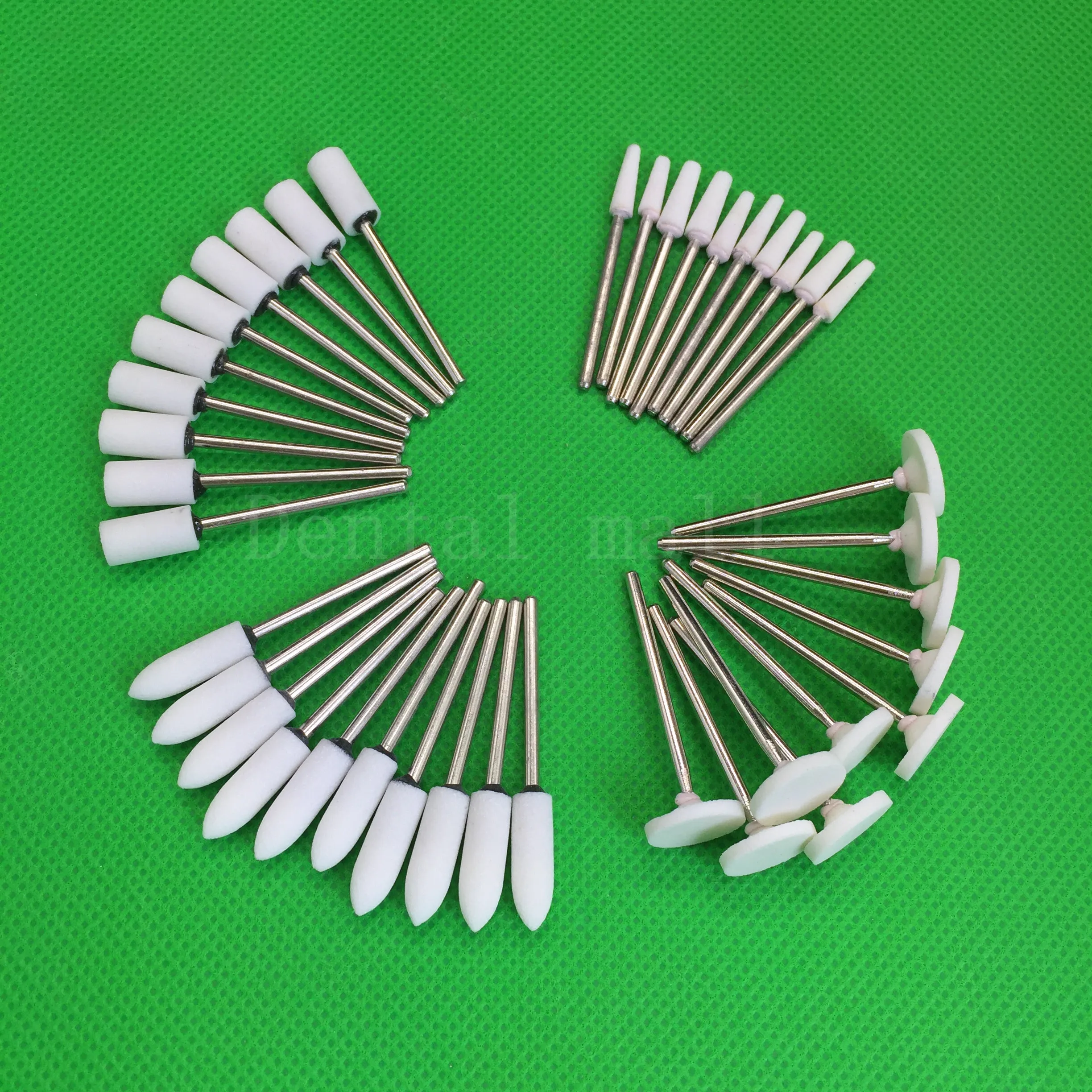 1 set /40PCS Dental Lab Equipment Gravel Ceramic Finishing Stone FG Bur