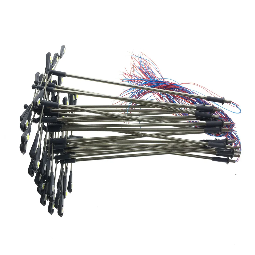 20pcs 1:75-200 Scale Model Railway Train Lamp Post Street Lights LED 3V Miniature Models Building Scenery - Image 3