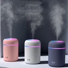 300ML Luchtbevochtiger Usb Ultrasone Aroma Diffuser Cool Mist Maker Home Luchtbevochtiger Car Luchtreiniger Met Colorful Licht