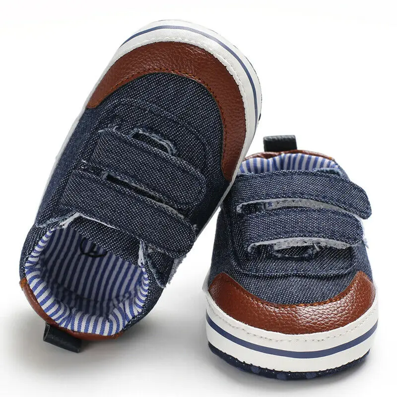 Pudcoco для тех, кто только начинает ходить, для новорожденных, для маленьких мальчиков и девочек Нескользящие мягкая подошва, которые делают первые шаги; обувь кроссовки для новорождённых, пинетки на возраст от 0 до 18 месяцев