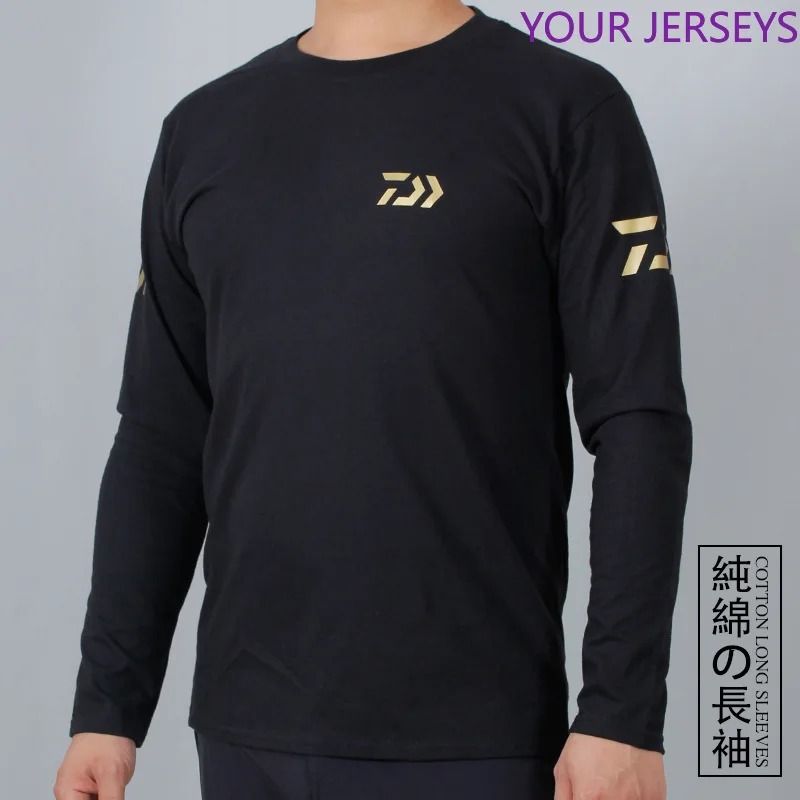 

2020 New Men Fishing Clothing Long Sleeve Outdooe Breathable daiwa clothing T Shirts Plus Size Cotton Fishing Clothes Sports Tee