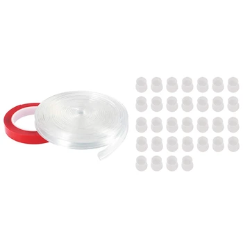 

Corner Protector Baby Proofing Furniture Table Edge Guards with 32Pcs Leg Cover, Transparent Silicone Leg Cover