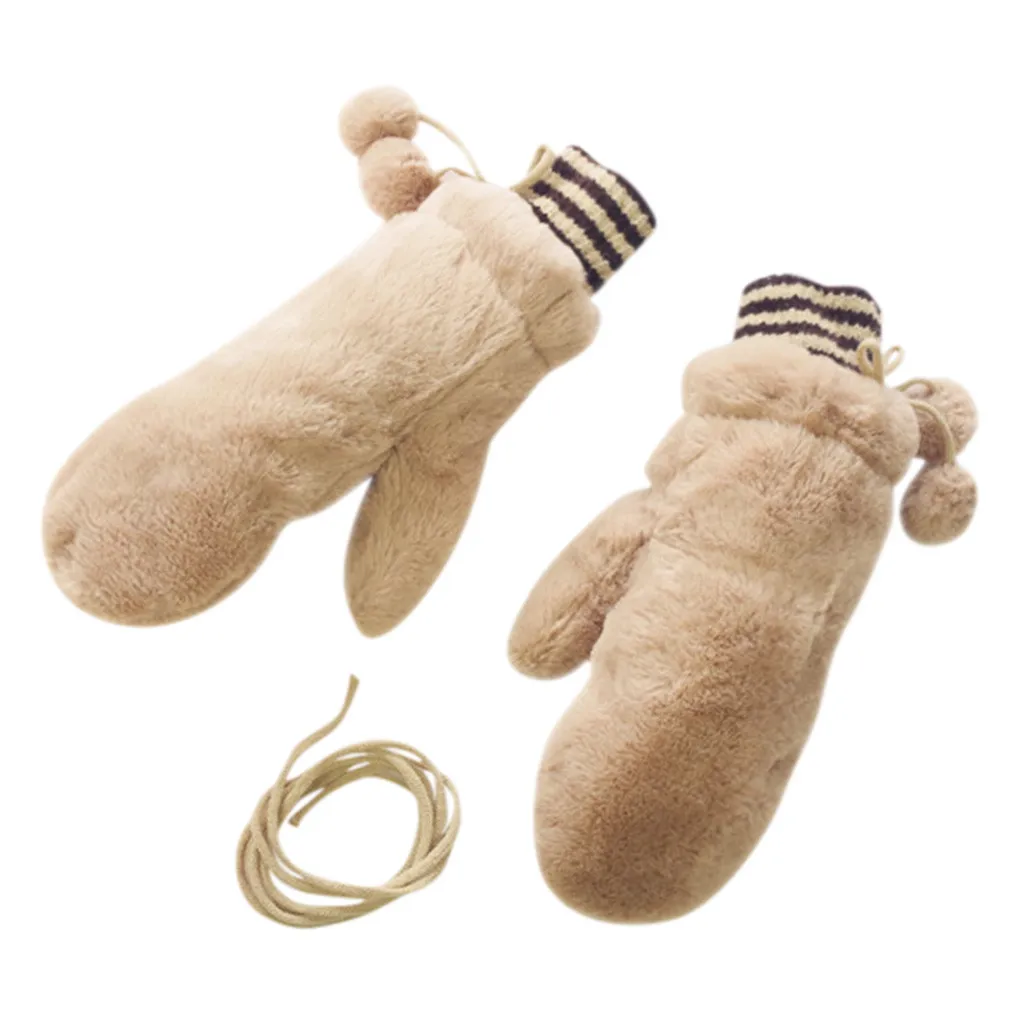 Перчатки женские зимние перчатки подкладка-уютные плюшевые толстые перчатки варежки женские перчатки guanti donna mitaines femme hiver# EO17