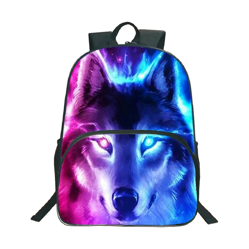 

Animal Wolf Backpack boys girls Backpack Wolf printing School Backpack Mochila teens Travel bag Students Book Bag gift Bagpacks
