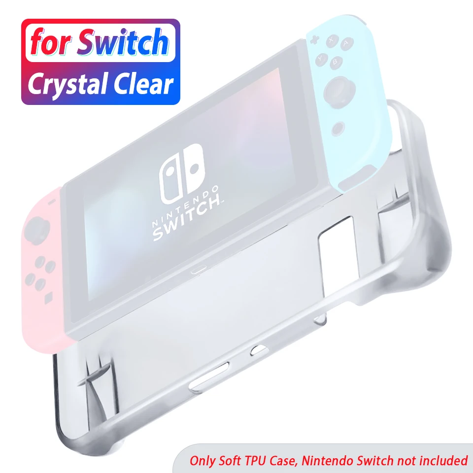 Силиконовый чехол-накладка для kingd Switch Lite, защитный чехол для nintendo Switch, nintendo s NS Lite, защита для дома, прозрачный - Цвет: Clear For Switch